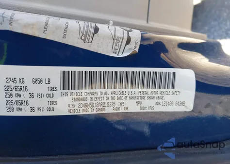 2010 Dodge Grand Caravan Sxt из США, поврежденный, VIN 2D4RN5D12AR219335